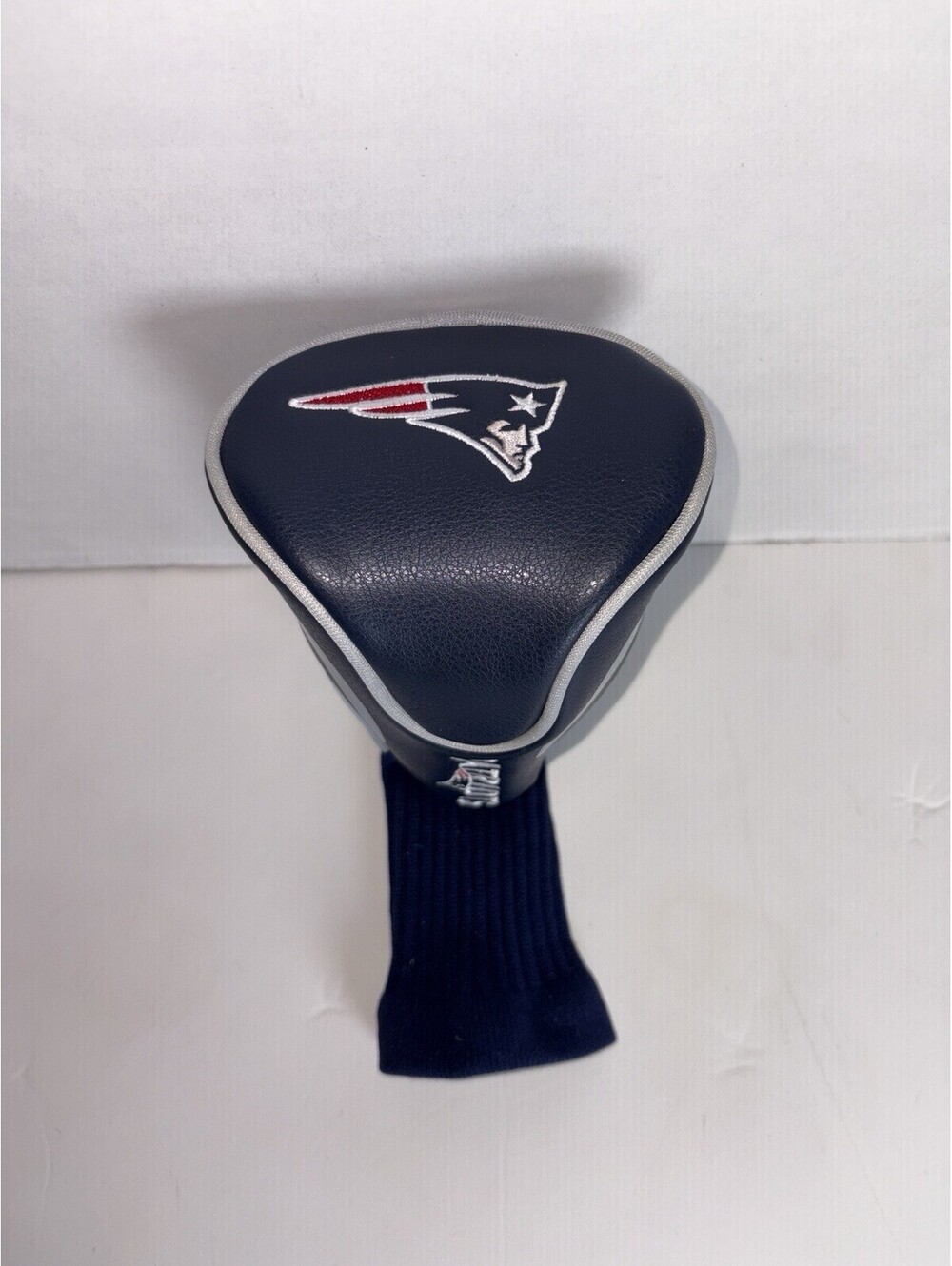 NFL New England Patriots Head Cover Driver #3 Wood Blue Golf Club Headcover Sock